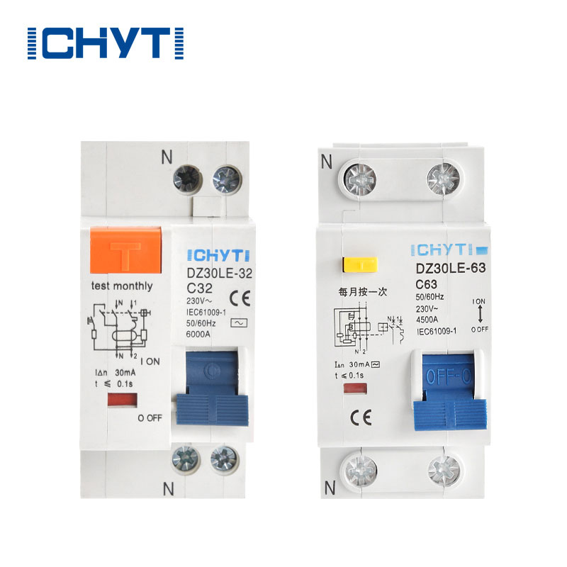 Elektrisk Rccb Residual Circuit Breaker